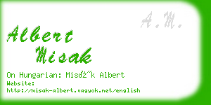 albert misak business card